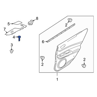 Mazda OE - Inner Interior Door Handle Screw
