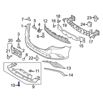 Mazda OE - Lower Radiator Support Panel Bolt