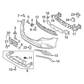 Mazda OE - Radiator Support Splash Shield Nut