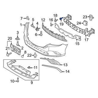 Mazda OE - Inner Radiator Support Tie Bar Bolt