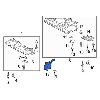 Mazda OE - Front Right Radiator Support Splash Shield