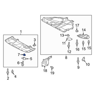 Mazda OE - Engine Oil Drain Plug Access Cover Nut