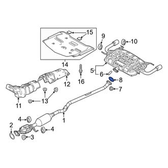 Mazda OE - Rear Catalytic Converter Gasket