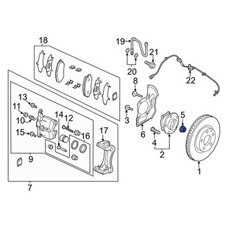 Mazda OE - CV Joint Nut