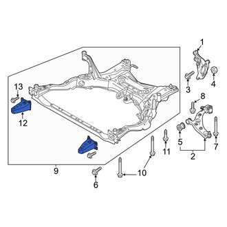 Mazda OE - Front Right Suspension Subframe Reinforcement Bracket