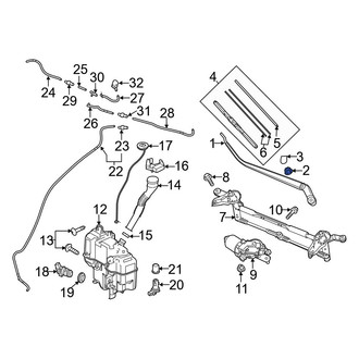 Mazda OE - Wiper Arm Nut