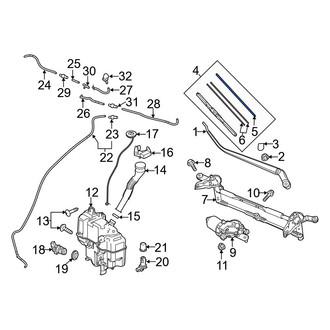 Mazda OE - Left Wiper Blade Refill