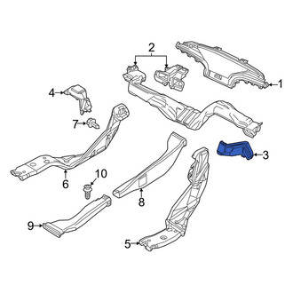 Mazda OE - Right Lower Instrument Panel Air Duct