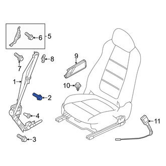 Mazda OE - Upper Seat Belt Lap and Shoulder Belt Bolt