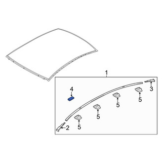 Mazda OE - Roof Molding Cap
