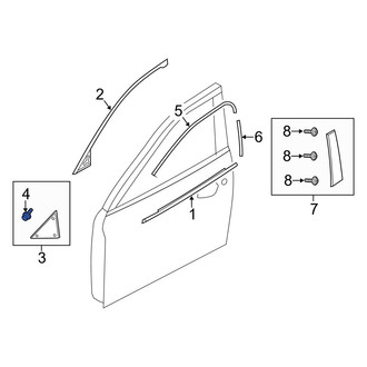 Mazda OE - Door Molding Clip