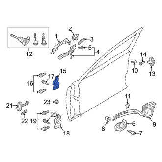 Mazda OE - Front Right Upper Door Hinge