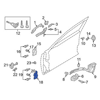 Mazda OE - Front Left Lower Door Hinge