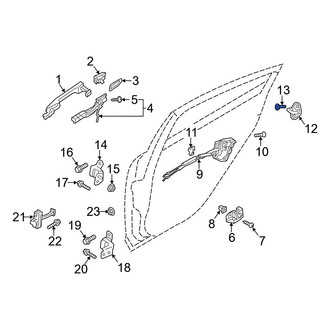 Mazda OE - Door Lock Striker Plate Screw