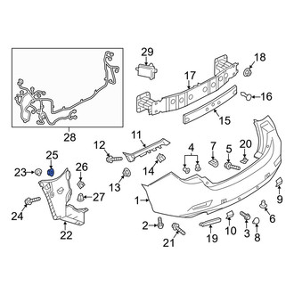 Mazda OE - Bumper Splash Shield Nut