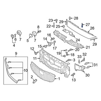 Mazda OE - Grille Molding Rivet