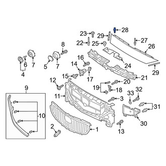 Mazda OE - Grille Rivet