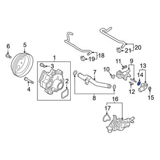 Mazda OE - Engine Coolant Outlet O-Ring
