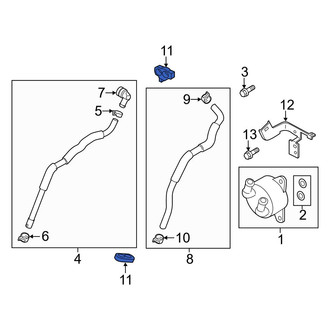 Mazda OE - Lower Radiator Coolant Hose Clip