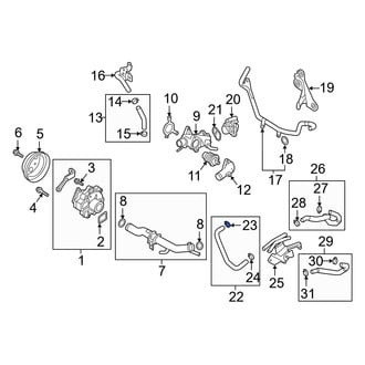 Mazda OE - Outer Engine Oil Cooler Hose Retaining Clamp