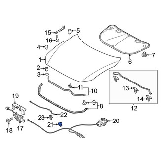 Mazda OE - Center High Mount Stop Light Clip