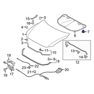Mazda OE - Hood Insulation Pad Clip