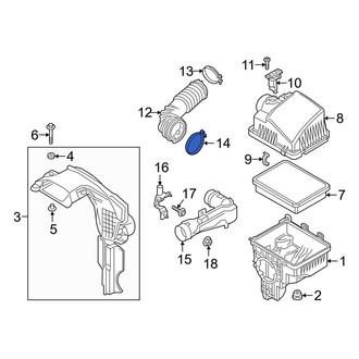 Mazda OE - Engine Air Duct Clamp