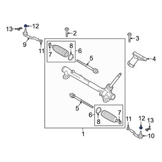Mazda OE - Lower Suspension Strut Nut