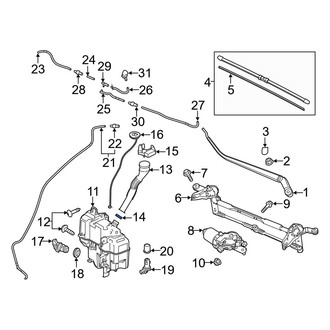 Mazda OE - Washer Fluid Reservoir Filler Pipe Grommet