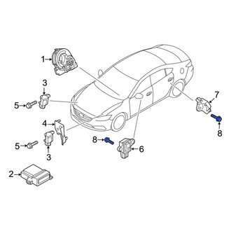 Mazda OE - Rear Air Bag Impact Sensor Bolt