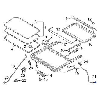 Mazda OE - Sunroof Drain Hose Adapter