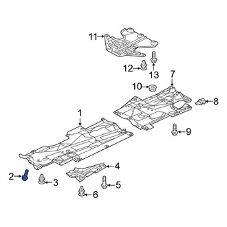 Mazda OE - Radiator Support Splash Shield Screw