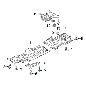 Mazda OE - Radiator Support Splash Shield Screw