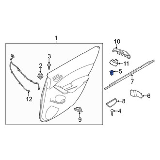 Mazda OE - Door Interior Trim Panel Grommet