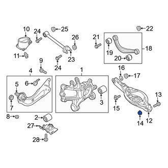 Mazda OE - Differential Mount Nut