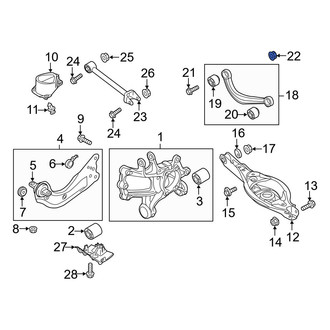 Mazda OE - Differential Mount Nut