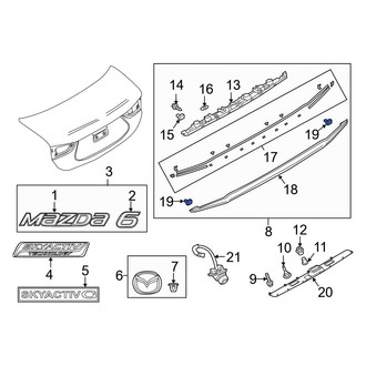 Mazda OE - Spoiler Clip