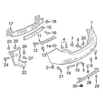 Mazda OE - Grille Molding Rivet