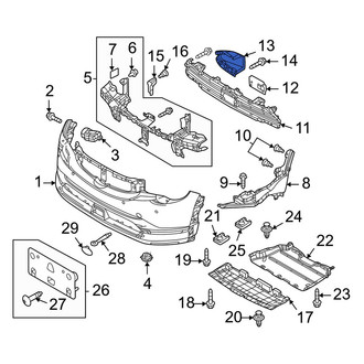Mazda OE - Front Left Bumper End Cap