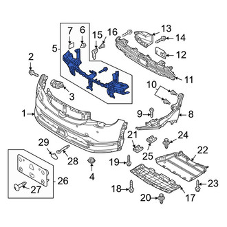 Mazda OE - Front Bumper Cover Reinforcement