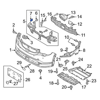 Mazda OE - Bumper Cover Reinforcement Seal