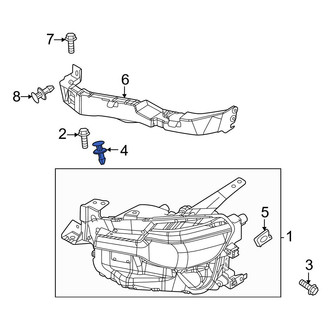 Mazda OE - Headlight Fastener Clip