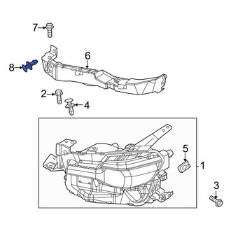 Mazda OE - Headlight Rivet