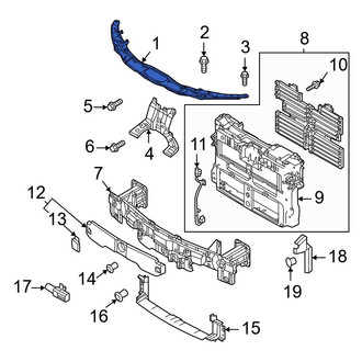 Mazda OE - Front Upper Radiator Support Tie Bar