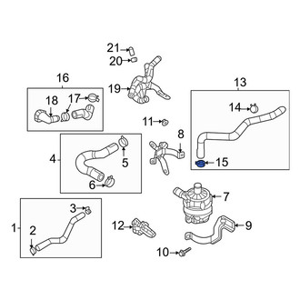 Mazda OE - Engine Coolant Reservoir Overflow Hose Clamp