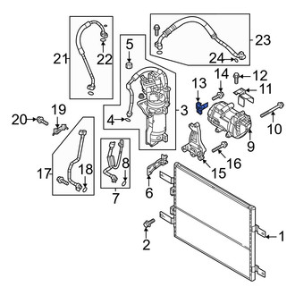 Mazda OE - Rear A/C Compressor Bracket