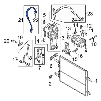 Mazda OE - Upper A/C Refrigerant Discharge Hose