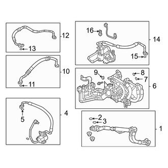 Mazda OE - Air Conditioner & Heater - Condenser, Compressor & Lines (Heat Pump and Lines)
