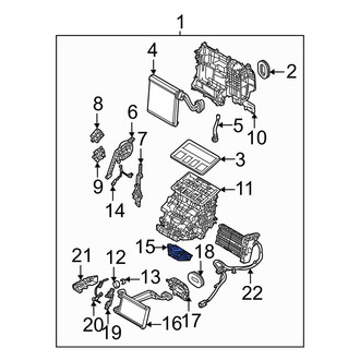 Mazda OE - Lower HVAC Unit Case Cover