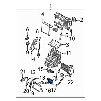 Mazda OE - HVAC Heater Core Bracket